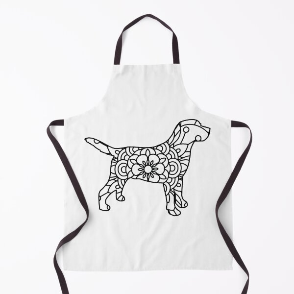 Item preview, Labrador Retriever Dog Mandala Black and White Cute Artistic Puppy Illustration designed and sold by clothesy7.