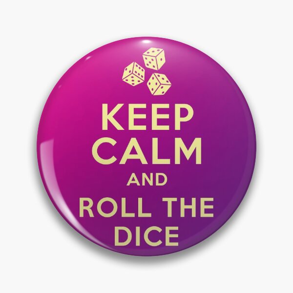 Item preview, Keep Calm & Roll the Dice (W) designed and sold by SoulArtLove.