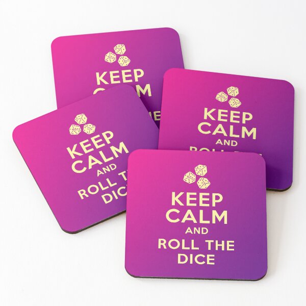 Item preview, Keep Calm & Roll the Dice (W) designed and sold by SoulArtLove.