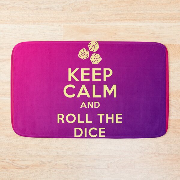 Item preview, Keep Calm & Roll the Dice (W) designed and sold by SoulArtLove.