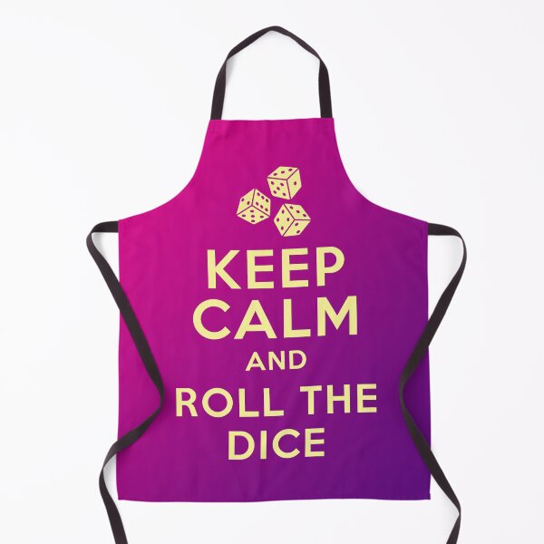 Item preview, Keep Calm & Roll the Dice (W) designed and sold by SoulArtLove.