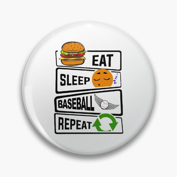 Item preview, Eat Sleep Baseball Repeat Funny illustration Baseball Gift  designed and sold by KO-Design.