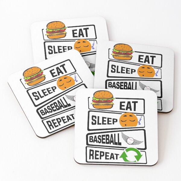 Item preview, Eat Sleep Baseball Repeat Funny illustration Baseball Gift  designed and sold by KO-Design.