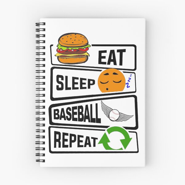 Item preview, Eat Sleep Baseball Repeat Funny illustration Baseball Gift  designed and sold by KO-Design.