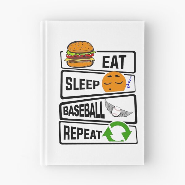 Item preview, Eat Sleep Baseball Repeat Funny illustration Baseball Gift  designed and sold by KO-Design.
