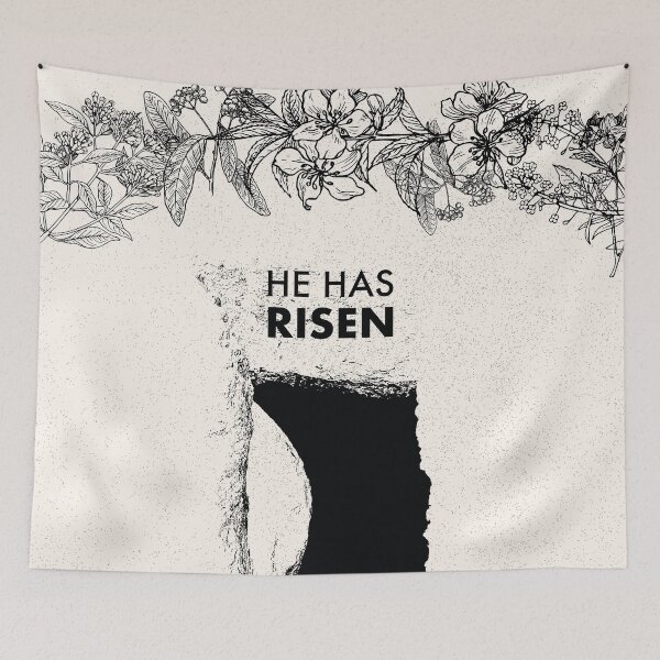 Item preview, He Has Risen Easter Art - Light Colour Scheme designed and sold by PilgrimageShop.