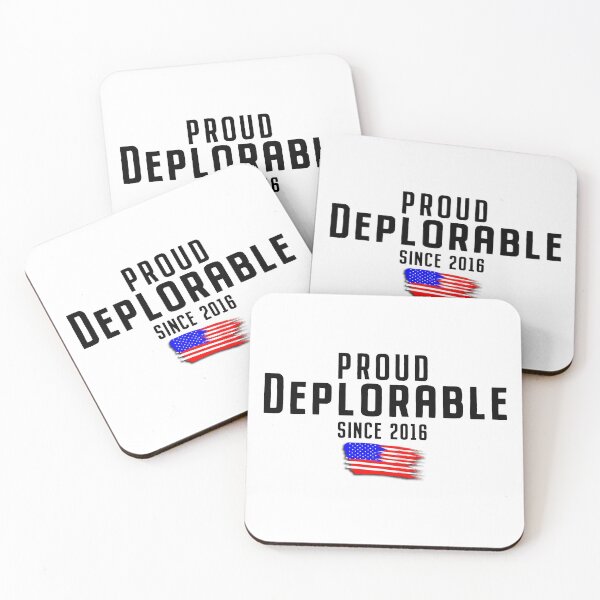 Item preview, Proud Deplorable Since 2016_WHITE designed and sold by Flag-Bearer-1.