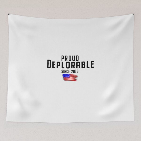 Item preview, Proud Deplorable Since 2016_WHITE designed and sold by Flag-Bearer-1.
