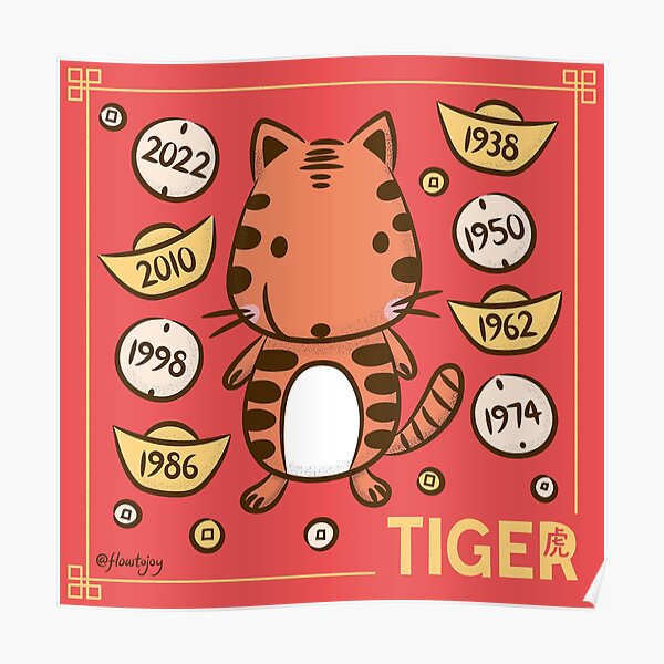Chinese New Year 2022 Animal Posters | Redbubble