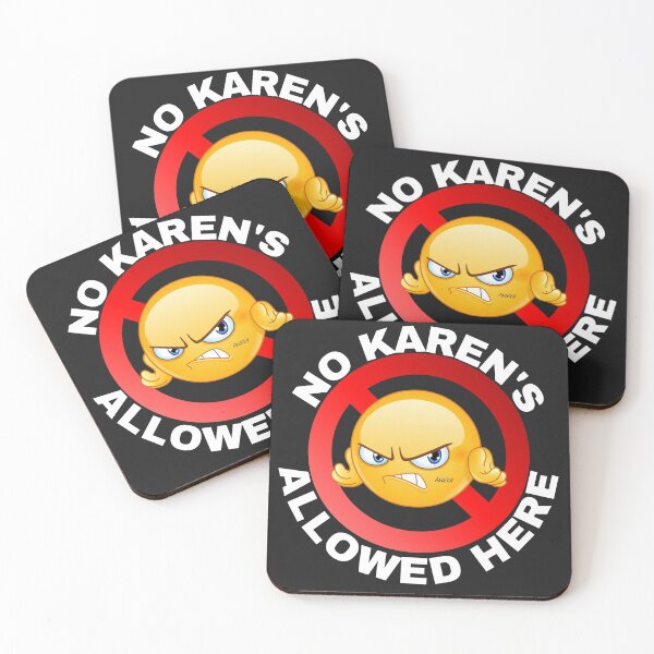 Item preview, NO KAREN ZONE, ANGRY WOMAN, EMOJI, CALM KAREN designed and sold by R B Chrystal.