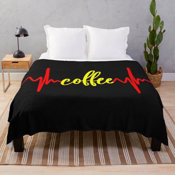 Item preview, Funny Slogan - Coffee Heartbeat. For all Coffee Lovers designed and sold by Denjones-Gifts.