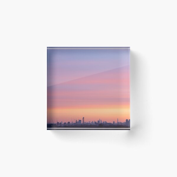 Item preview, Stunning colours of the sky at sunrise over London city designed and sold by HTPOP.
