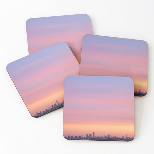 Item preview, Stunning colours of the sky at sunrise over London city designed and sold by HTPOP.