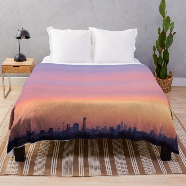 Item preview, Stunning colours of the sky at sunrise over London city designed and sold by HTPOP.
