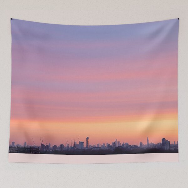 Item preview, Stunning colours of the sky at sunrise over London city designed and sold by HTPOP.