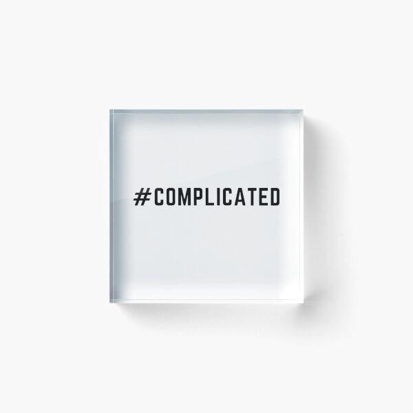 Item preview, Get your act together "#COMPLICATED" sarcastic quote sticker [P-Q 101][721] designed and sold by HIPNOTIZAR  CRAFTS.