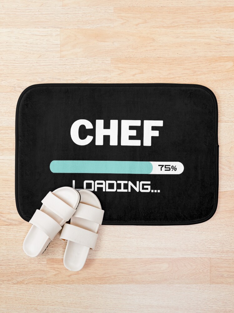 Thumbnail 1 of 6, Bath Mat, Future Chef Loading In Progress designed and sold by livegood.