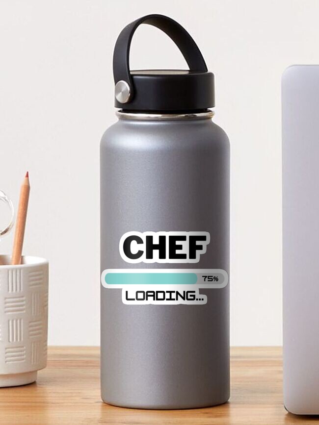 Thumbnail 1 of 3, Sticker, Future Chef Loading In Progress designed and sold by livegood.