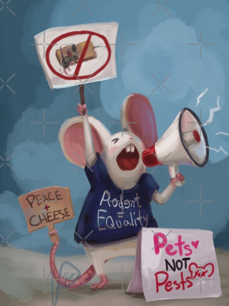 Thumbnail 4 of 4, iPhone Case, Rat Rights!!! designed and sold by Pameloo.