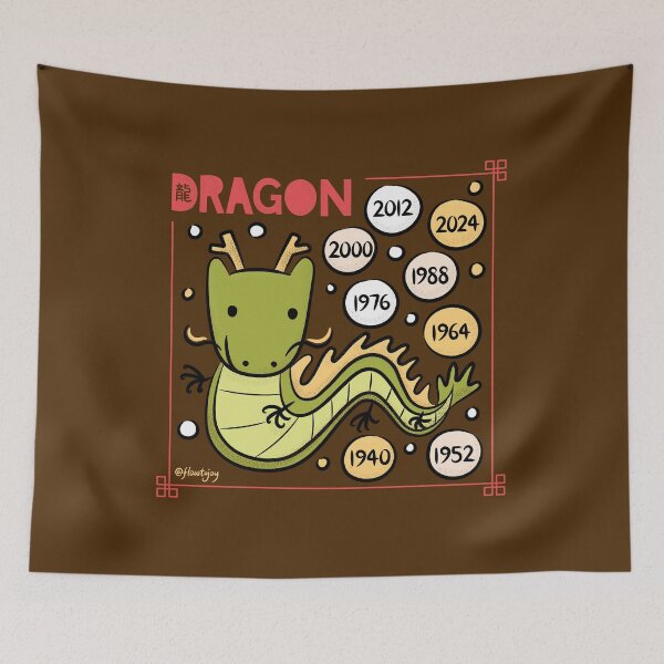 Item preview, Year of the Dragon Chinese New Year Zodiac Animal 2024 designed and sold by flowtojoy.