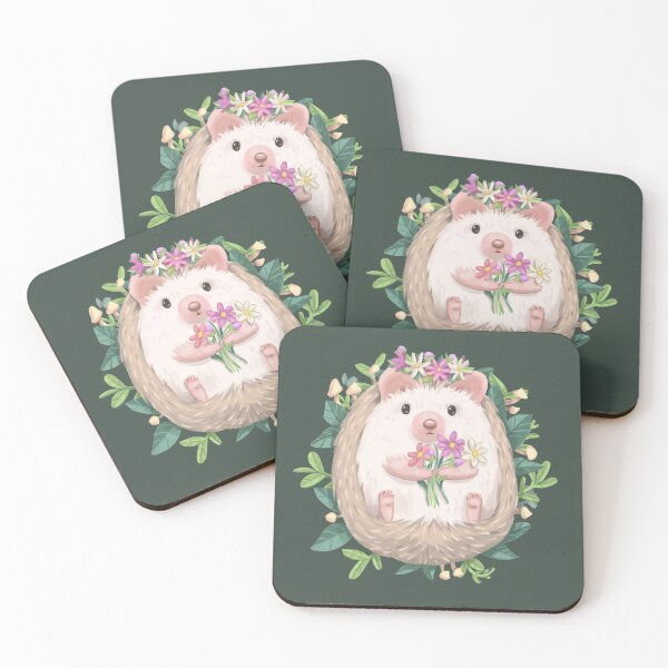 Item preview, Nature Bouquet Flower Hedgehog designed and sold by Pameloo.