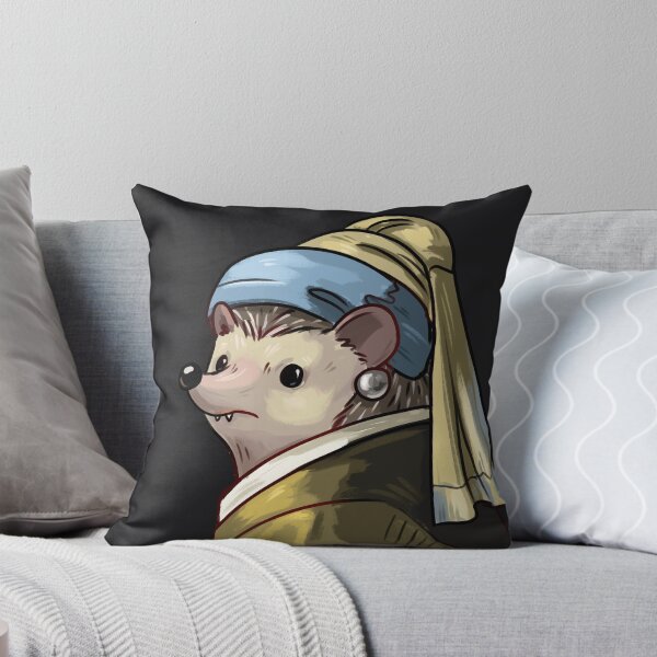 Item preview, Hedgehog Girl with the Pearl Earring designed and sold by Pameloo.