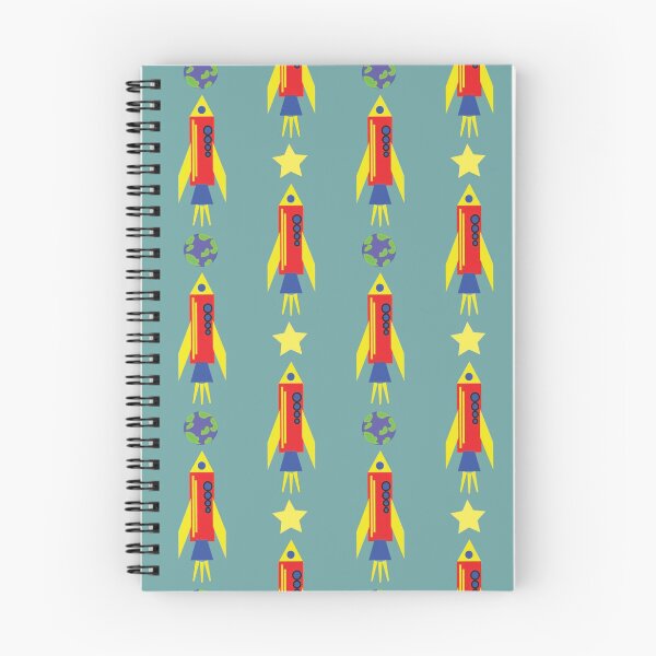 Item preview, rocket, stars and planets with blue background designed and sold by ddesignnstudio.