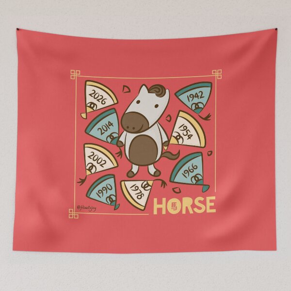 Item preview, Year of the Horse Chinese New Year Zodiac Animal 2026 designed and sold by flowtojoy.