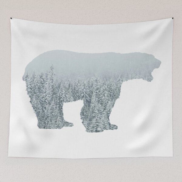 Item preview, Polar bear (winter backdrop) designed and sold by erikvanrent.