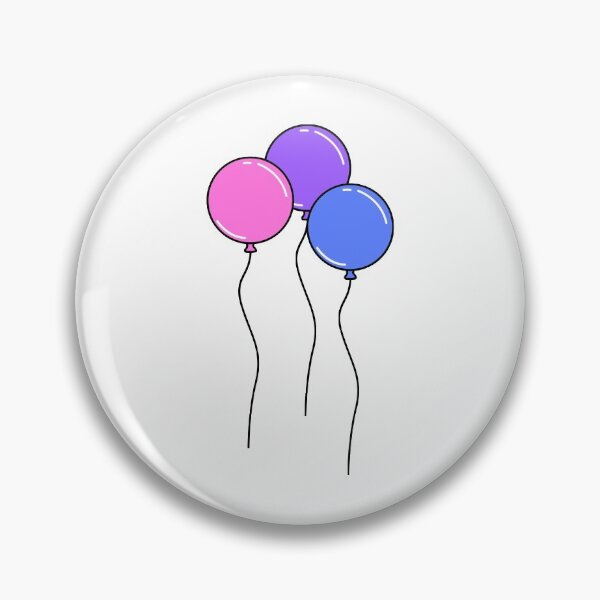 Item preview, Pastel Bisexual Pride Round Balloons designed and sold by meicha.