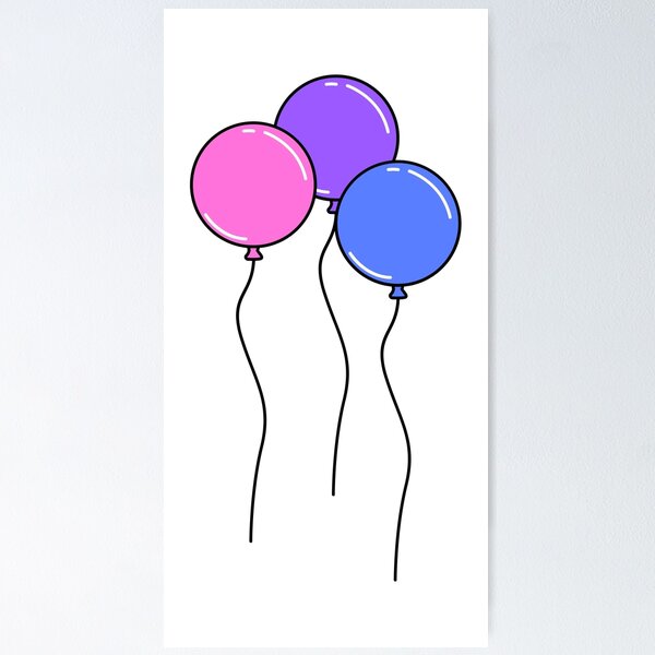 Item preview, Pastel Bisexual Pride Round Balloons designed and sold by meicha.