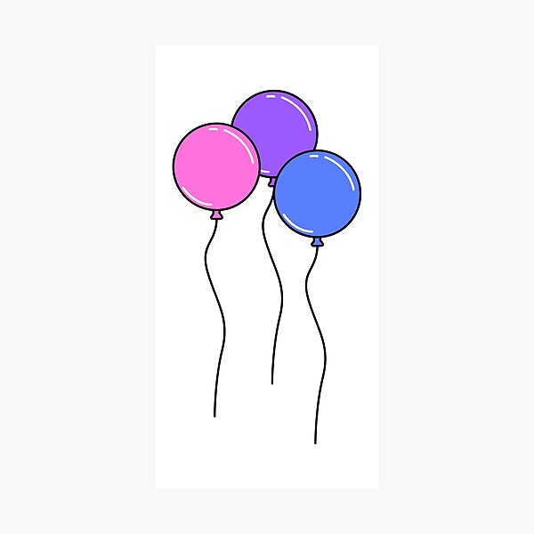 Item preview, Pastel Bisexual Pride Round Balloons designed and sold by meicha.