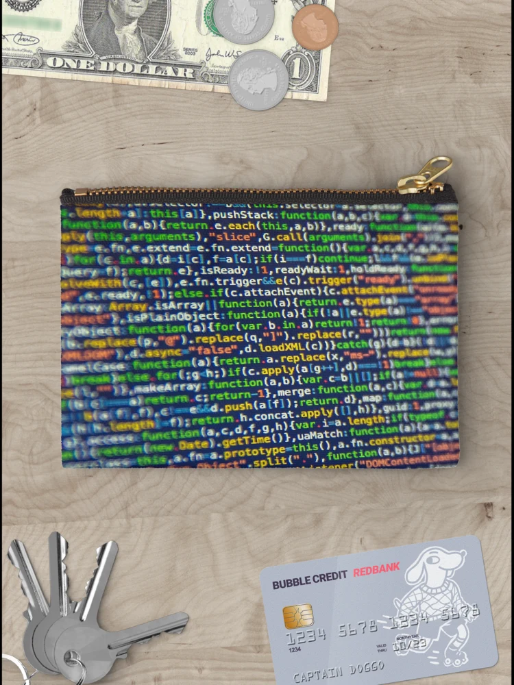 Thumbnail 3 of 4, Zipper Pouch, Programming Code designed and sold by MenOfRage.