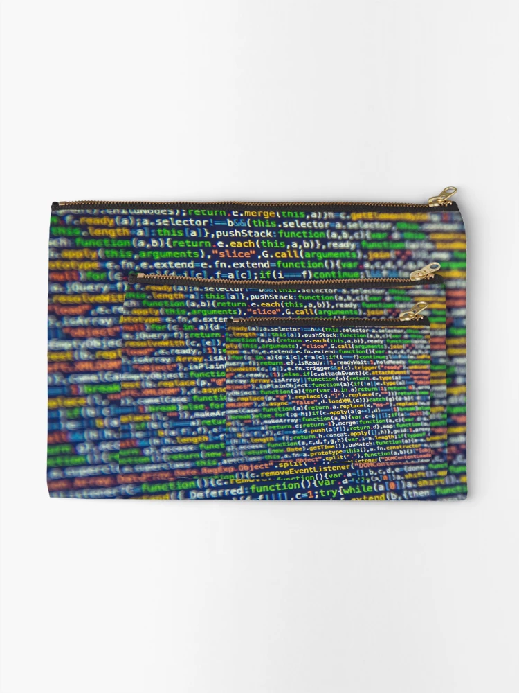 Thumbnail 2 of 4, Zipper Pouch, Programming Code designed and sold by MenOfRage.