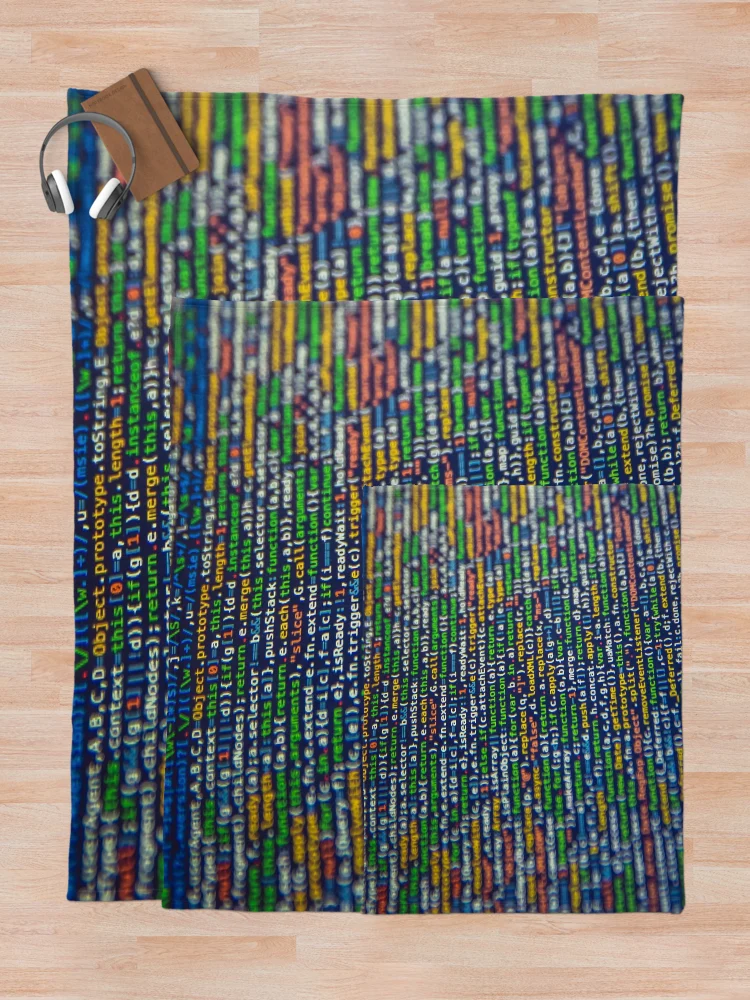 Thumbnail 5 of 6, Throw Blanket, Programming Code  designed and sold by MenOfRage.