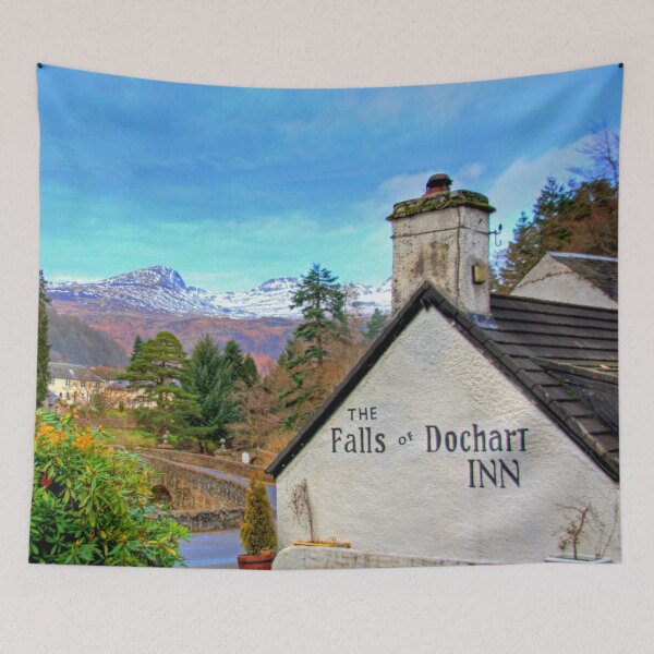 Item preview, The view from the Falls of Dochart Inn designed and sold by tomg.