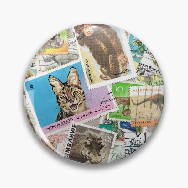 Item preview, Retro postage stamps with animals designed and sold by Salomėja Misė.