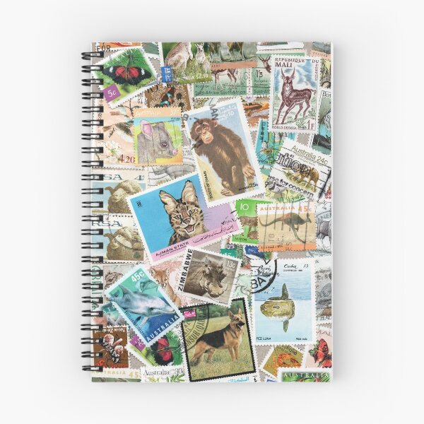 Item preview, Retro postage stamps with animals designed and sold by Salomėja Misė.