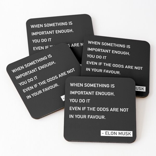 Item preview, Elon Musk Odds Quote designed and sold by JamiePullThatUp.