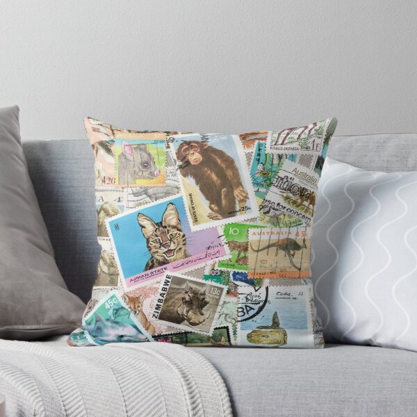 Item preview, Retro postage stamps with animals designed and sold by Salomėja Misė.