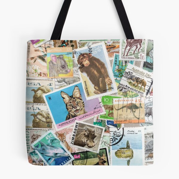 Item preview, Retro postage stamps with animals designed and sold by Salomėja Misė.