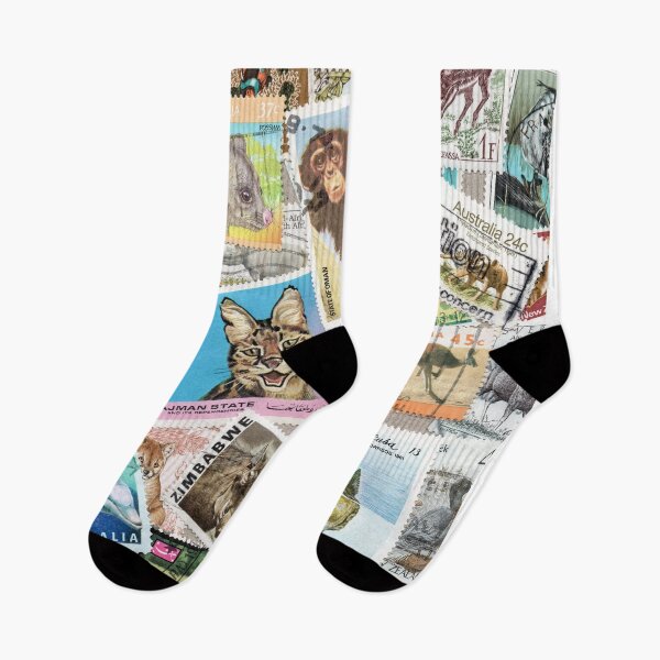 Item preview, Retro postage stamps with animals designed and sold by Salomėja Misė.