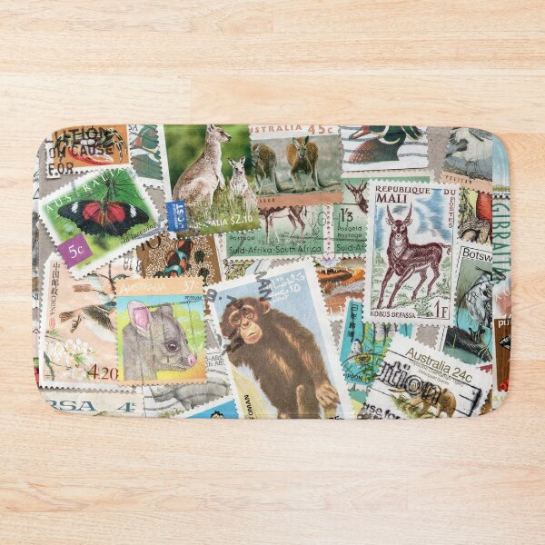 Item preview, Retro postage stamps with animals designed and sold by Salomėja Misė.