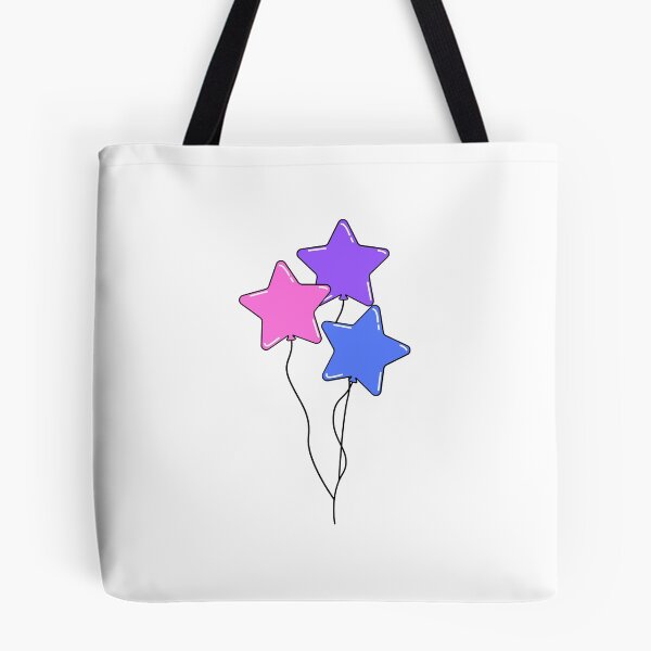 Item preview, Pastel Bisexual Pride Star Balloons designed and sold by meicha.