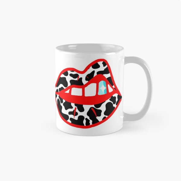 Artikelvorschau, Cowprint Mund Design | 90er Modestil entworfen und verkauft von nowthatspeachy.