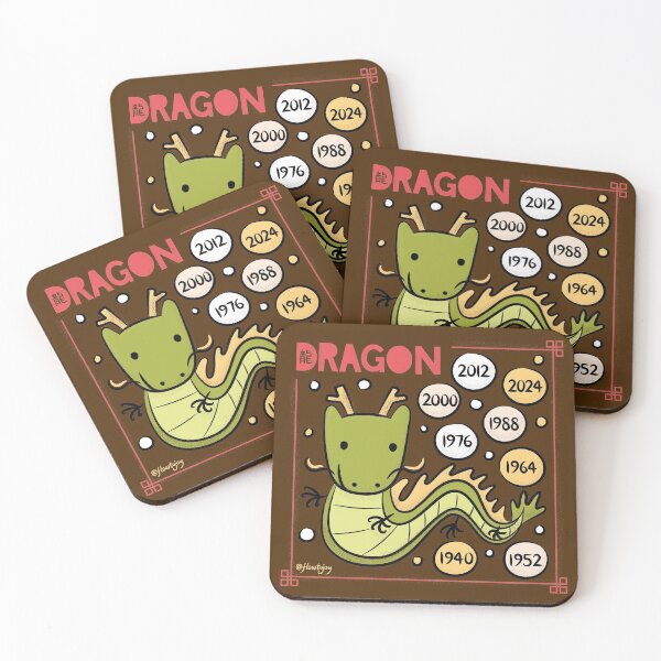 Item preview, Year of the Dragon Chinese New Year Zodiac Animal 2024 designed and sold by flowtojoy.