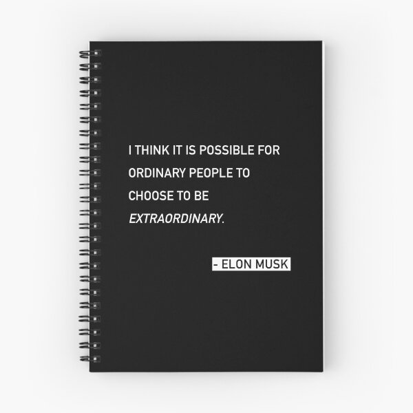Item preview, Elon Musk Ordinary People Quote designed and sold by JamiePullThatUp.