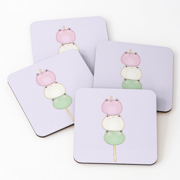 Aperçu de l'œuvre Grenouille hanami dango créée et vendue par WeebtrashArt.