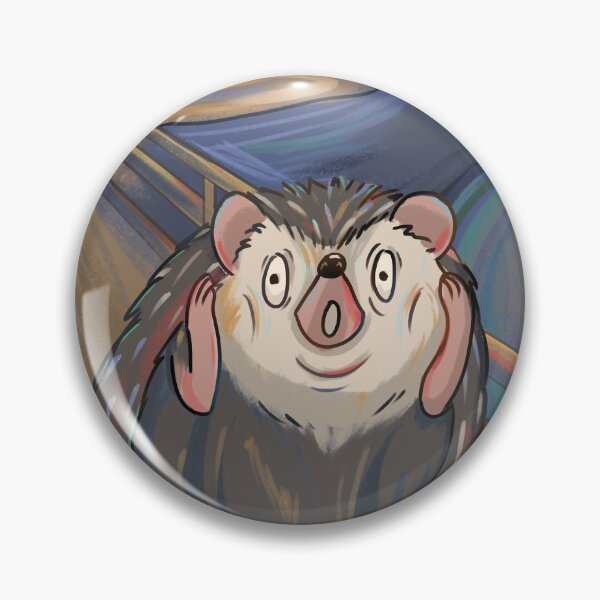 Item preview, The Scream Hedgehog Edvard Munch designed and sold by Pameloo.