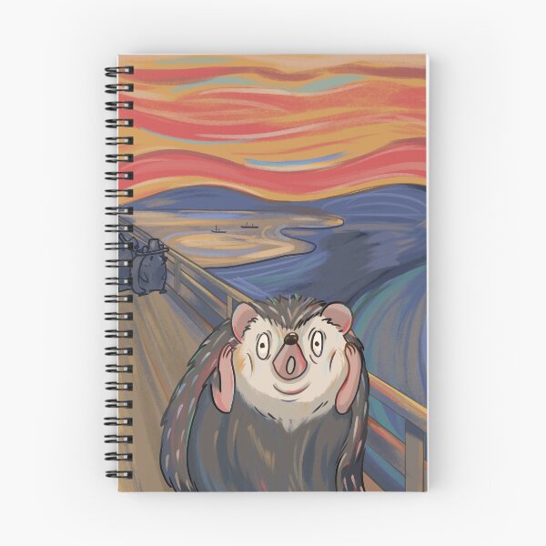 Item preview, The Scream Hedgehog Edvard Munch designed and sold by Pameloo.